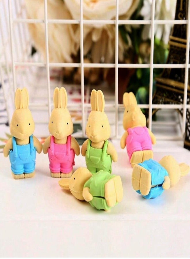 QIPS 3D Bunny Erasers for Kids - Set of 27 Puzzle Erasers - Colorful, Non-Toxic Rubber for School, Gifts & Party Favors - Image 5